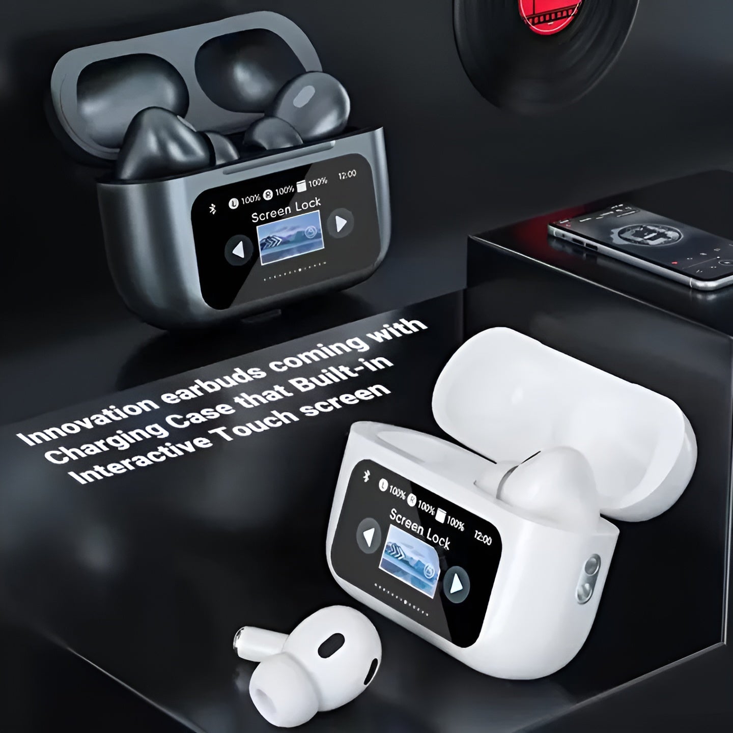 A9 Pro AirPods Pro – Wireless LCD Screen